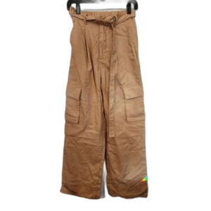 Linen Blend Cargo Pants - Women’s XS